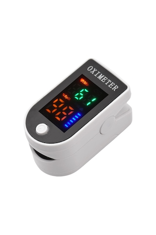 Vkemall Pulse Oksimetre 1.4 İnç 4 Renkli Led Dijital Nabız Oksimetresi Parmak Klipsli Oksimetre Kan Oksi Siyah Ve Beyaz