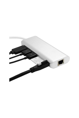 6 In 1 Type-C To Hdmi 2 Usb 3.0 Gigabit Sd Kart Type C Çevirici 215204028