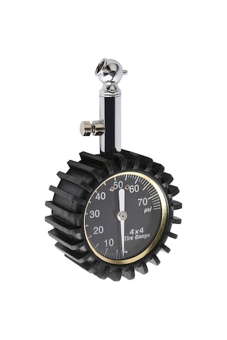 Youtek Metal Mekanik Lastik Basınç Ölçer, 0-60psı, Gece Işığı İle Okunabilir, Ev Ve Motosiklet İçin Taşınabilir Sigorta Gereci