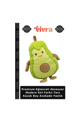 Premium Eğlenceli Aksesuar Modern Stil Farklı Tarz Küçük Boy Avokado Yastık Çok Renkli