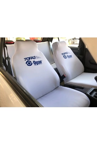 Tofaş Beyaz Opar Ön Arka Servis Kılıf 4 Parça Takım 1.kalite Likrali Penye Yıkanabilir Kumaş 1 Takım