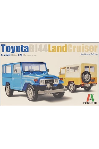 Italeri 3630s 1/24 Ölçek, Toyota Land Cruiser Bj-44 Soft Top / Hard Top Jeep, Plastik Model Kiti-30073