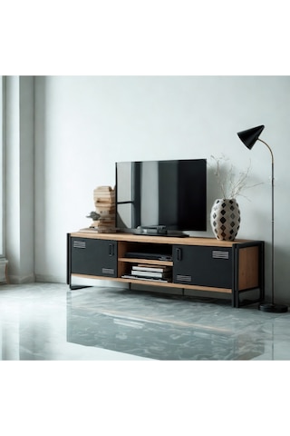 Copenhagen Rexor Tv Ünitesi Atlantik Siyah 180x45x50 Cm Siyah