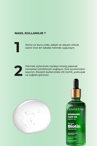 Dermoend Biotin Saç Bakım Yağı 2'li