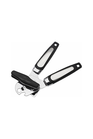 Qingmipy Stainless Steel Zarf Açıcı: Hassas Dişli, Pürüzsüz Kırpma, Anti-skayak Kollü, Ev Ofis Mutfak Gereci - Siyah