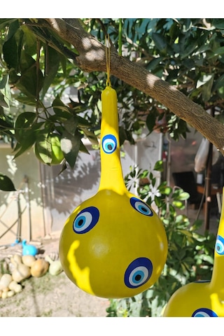 Bahçe Dekorasyon Seti Boyanmış Su Kabağı 5'li Paket Diğer