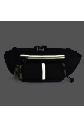 Geeksen Koşu Ve Spor İçin Hafif Su Şişeli Bel Çantası - Portakal Renk Çok Renkli