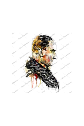 Atatürk Büyük Türk Türkiye Başbuğ Sticker 00625