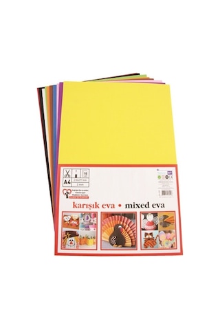 Puti Eva 20X30 Cm 2 Mm 10 Renk Karışık
