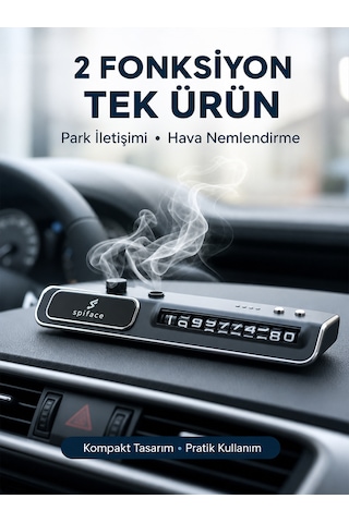 Led Ekranlı Nemlendirici Araç Park İletişim Numarası Gösterici Yeni Nesil Çok Renkli