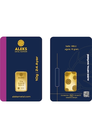 Agakulche 10 Gr 995 24 Ayar Amr Külçe Altın