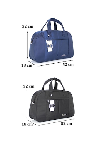 Case Club Iki Renk Orta Boy Seyahat Ve Spor Çantası Omuz Askılı Çok Renkli