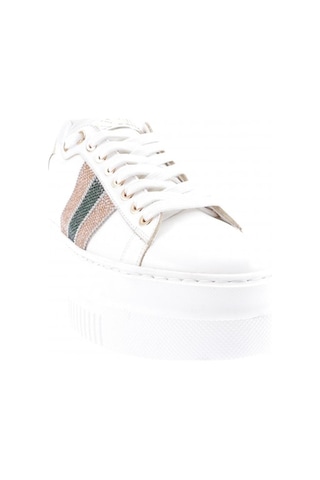 Dgn Es865-23y Kadin Kalin Silver Taşli Sneakers Ayakkabi ES865-2007-R0198 Beyaz