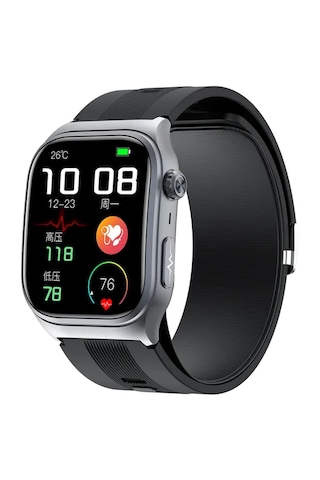 Spovan Electro Air Basınçlı Tansiyon Kan Şeker Ölçer Akıllı Saat (Distribütör Garantili)