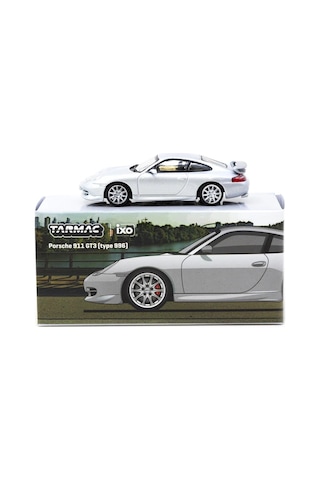 Tarmac Works X İxo Models 1/64 Porsche 911 Gt3 Type 996 Silver - Global64