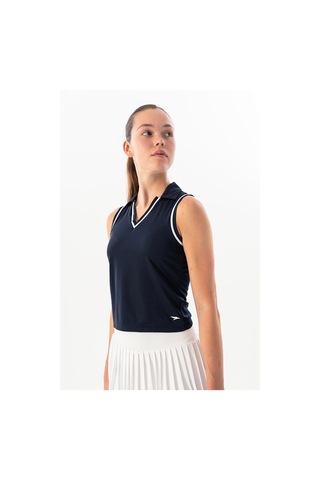 Maraton Regular Kadın Polo Yaka Navy Atlet Lacivert