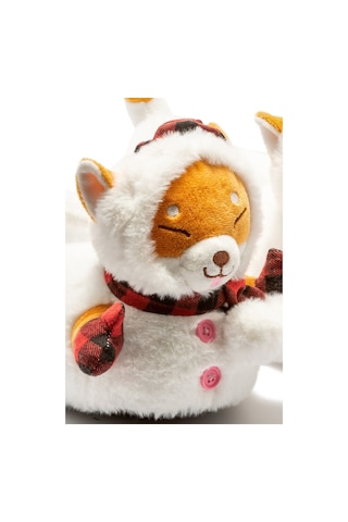 Twigy Eskimo Kadın,Garson Boy Hayvanlı Panduf Beyaz 36/41 CC0630 Beyaz