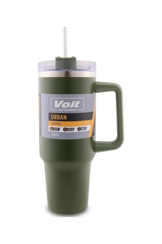 Urban Playoff Thermos Yeşil 1000 Ml Çift Cidarlı Vakum Yalıtımlı Paslanmaz Çelik Termos