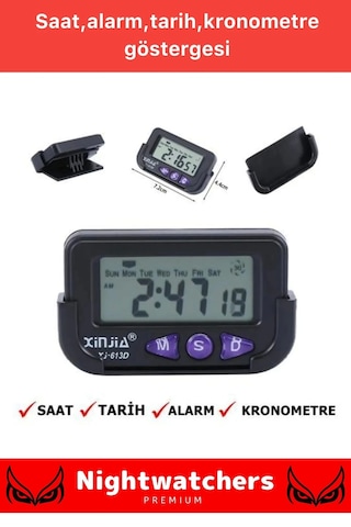 Özel Seri Yapışkanlı Masaüstü Stantlı Ders Çalışmak Için Alarlı Kronometreli Mini Dijital Saat