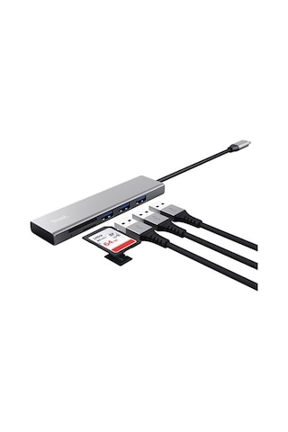 Trust 24191 Halyx Fast Usb-C Hub Card Reader