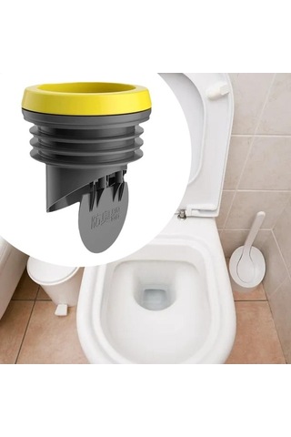 Pazly Suntek Tuvalet Flanş Conta Halkası Evrensel Gri Koku Önleme Gri