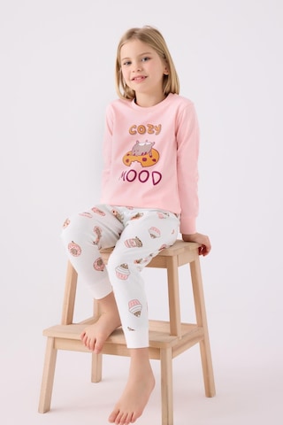 Rolypoly Kız Çocuk Uzun Kol Pijama Takım A.pembe-1724 Pembe
