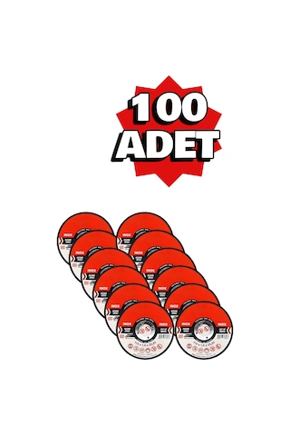 İnox Metal Kesici Kesme Diski 115x1,0x22,23 Mm İnce Taş 100 Adet Spiral Demir Kesici Disk