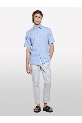 Sisley Pamuk Karışımlı Slim Comfort Fit Paraşüt Kanvas Pantolon Erkek Gri Pantolon - 325p4ytwsf05d