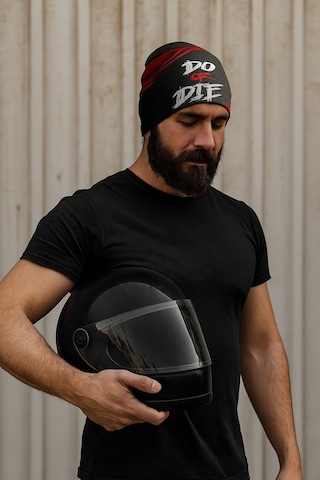 Buffalo Dor Die Tasarımlı Kask Bonesi Balaklava Yazlık Kask Maskesi Kask Bere Motorcu Buff Maske Siyah