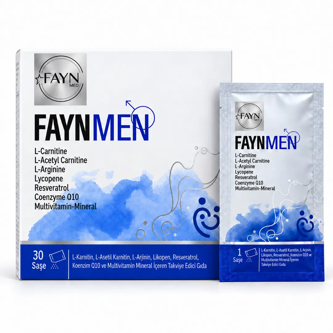 Faynmen Erkeklere Özel L-karnitin, L-arjinin, Koenzim Q10 Ve Multivitamin 30 Saşe Takviye Edici Gıda