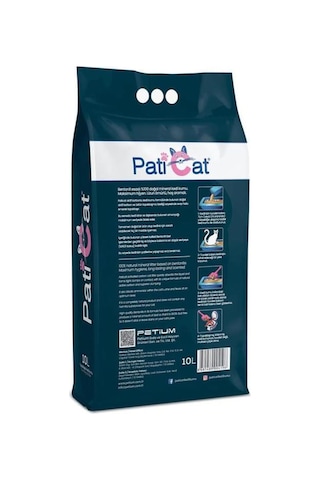 Paticat Aktif Karbonlu Topaklaşan Bentonit Kedi Kumu 10 L