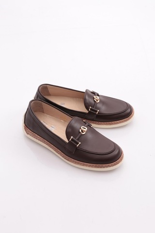 Dgn 190e Kadin Loafer Ayakkabi Kahve