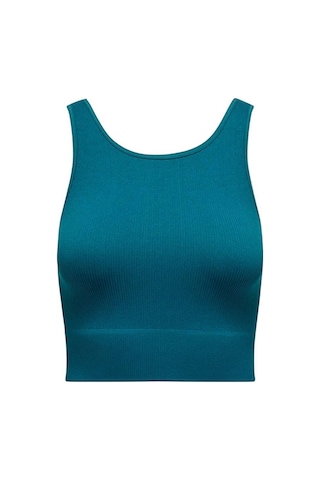 Only Play Onpjaıa Lıfe Un Sl Seam Short Top Noos Kadın T-shirt 15250051-dragonfly-mavi