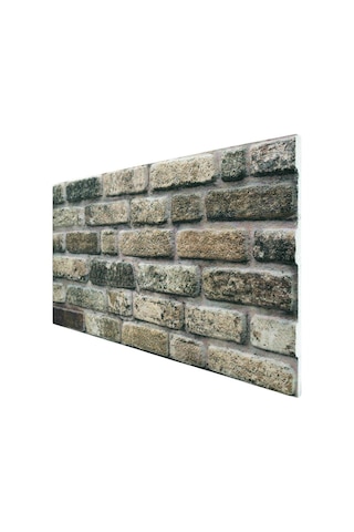 5 Adet X Tuğla Desenli 3D Strafor Köpük Duvar Kaplama Paneli (446785533)