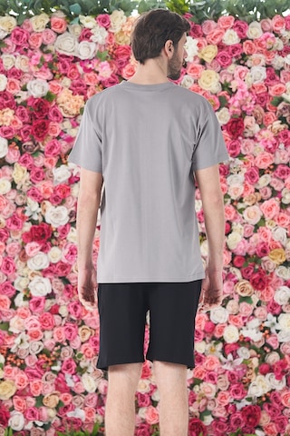 Remsa Erkek Şort Tshirt Pijama Takımı 25254 Gri Gri03