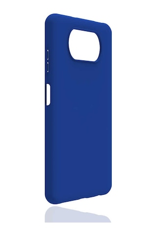 Noktaks - Xiaomi Uyumlu Xiaomi Poco X3 / Poco X3 Nfc / Poco X3 Pro - Kılıf Mat Soft Esnek Biye Silikon - Mavi