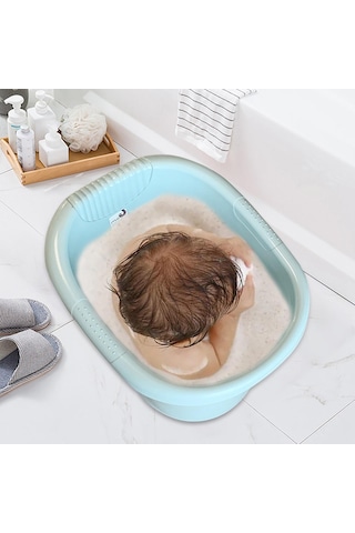 Suntek Bebek Küveti Kaymaz Banyo Koltuğu Bebekler Için Mavi