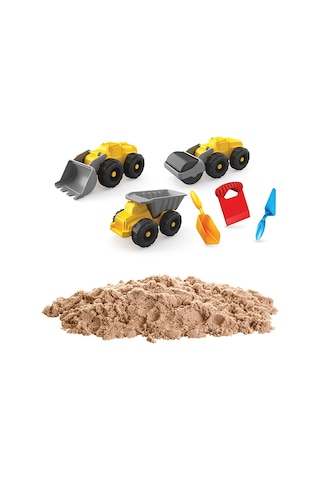 Dede Art Craft İş Makineleri Kinetik Oyun Kumu Seti +3 Yaş 5 Adet