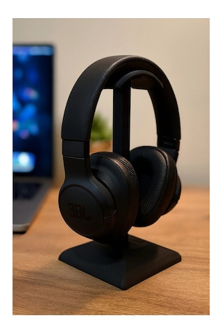 Dekoratif Gamer Kulaklık Standı - Kulaklık Tutucu - Siyah - 24 Cm