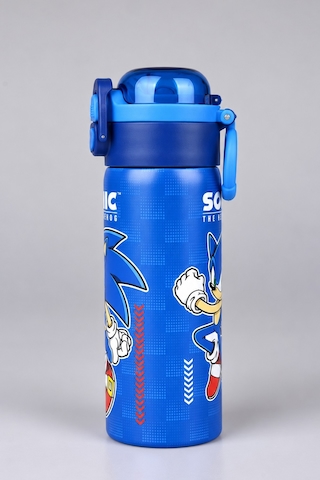 X Dekomus Lisanslı Sonic Blue Speed Collection 600 Ml Çift Fonksiyon Kapaklı Çelik Matara Diğer
