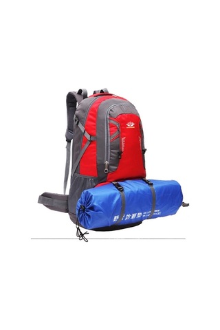 Willowhaven 8610 Outdoor Kamp Yürüyüş Sırt Çantası 60lt Kırmızı, Erkek/kadın Uygun, Konforlu Yürüyüş Ve Kamp Yaşamı İçin İдеal Kırmızı