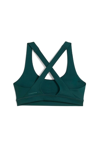 Puma Cloudspun Bra Mid Kadın Yeşil Bisiklet Yaka Sporcu Sütyeni Yeşil
