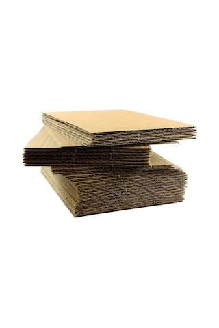 25X30Cm 3Mm 50Adet Oluklu Mukavva Karton - Maket - Hobi Kartonu 25X30Cm 3Mm 20'Li Paket
