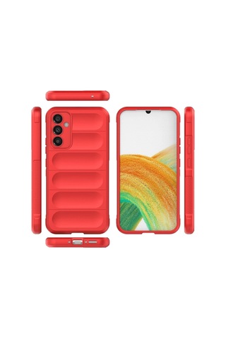 Herşeytrend Samsung Galaxy Uyumlu A25 5g Kılıf Optimum Silikon - Kırmızı Çok Renkli