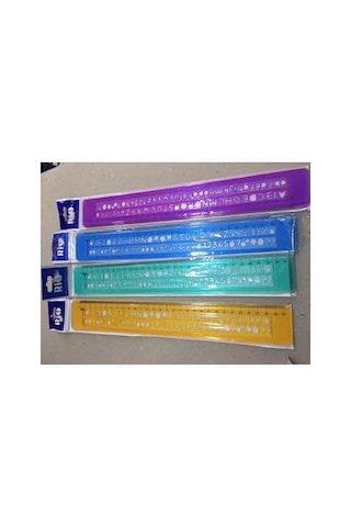 Rio Yayınları Harf Şablonu 30 Cm, Turuncu 8693972118051 Diğer