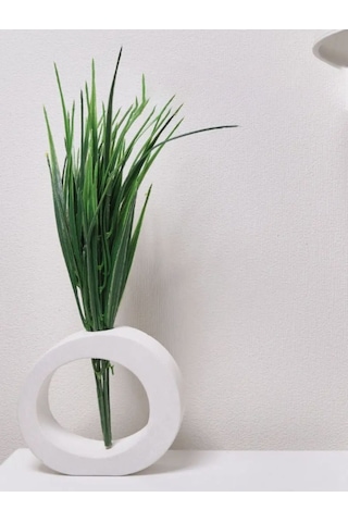 Minimalist Halka Formunda Dekoratif Beton Vazo Şıklık Ve Modernlik Bir Arada