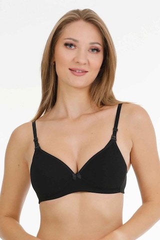 Parlingerie Kaplı Emzirme Sütyeni Siyah 3'lü