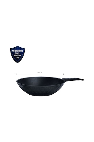 Karaca  Biodiamond Antibakteriyel Kulp Wok Tava 28 Cm