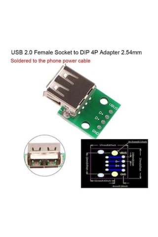 Dişi Usb Tip A Dip Dönüştürücü