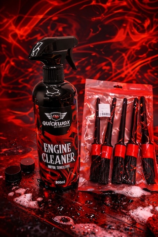 Motor Temizleyici Engine Cleaner 500ml + 5li Detay Fırçası